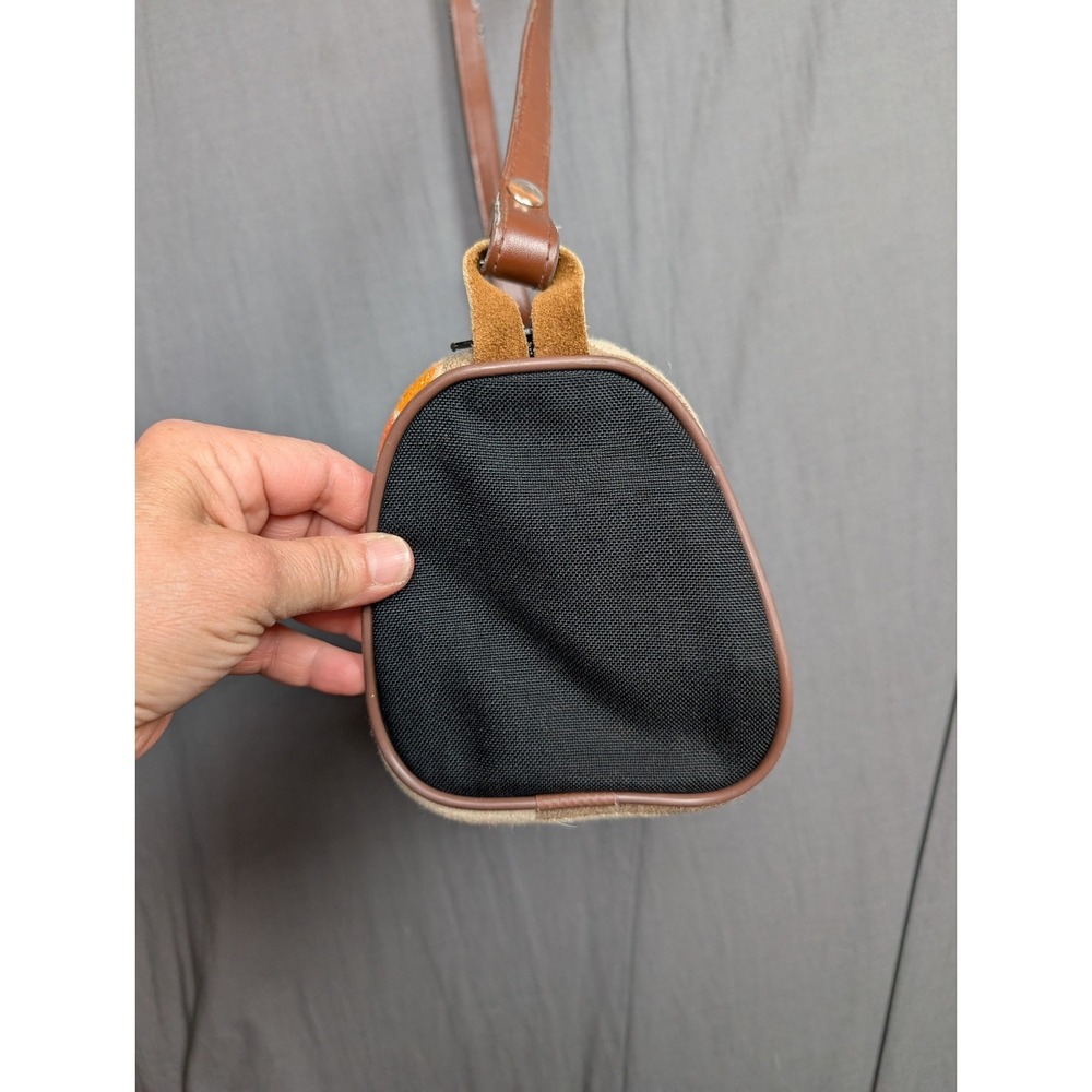 Pendleton Wool Crossbody Purse Bag Barrel Aztec Southwest leather Strap - Picture 6 of 11